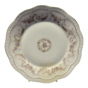 1 Vtg Dinner Plates ORLEANS Z.S.& CO Bavaria - Scherzer - Pink Roses